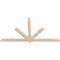 Ekena Millwork Kennewick Smooth Timber Gable Bracket, Douglas Fir, 108"W x 63"H x 1 1/2"D x 5 1/2"F, 14/12 Pitch GBW108X63X0206KEN00SDF - alternate 5